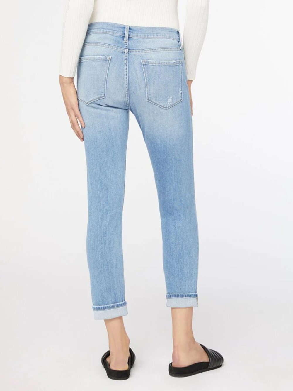FRAME Le Garcon Ankle Sim Boyfriend Jeans in Florence - Size 26 - Picture 3 of 8